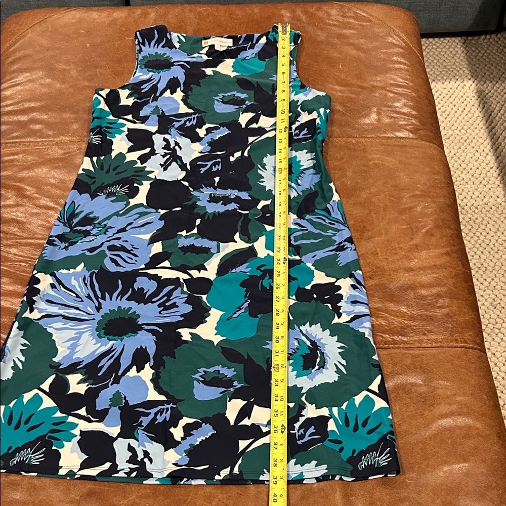 Floral Sheath Dress in Blue-Green - Picture 4 of 6